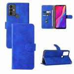 For TCL 30 SE Skin Feel Magnetic Flip Leather Phone Case(Blue)