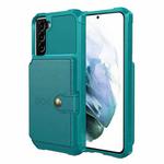 For Samsung Galaxy S21 5G Magnetic Wallet Card Bag Leather Phone Case(Cyan)