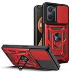 For OPPO Realme 9i/A36 Sliding Camera Cover Design TPU+PC Phone Case(Red)