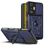 For  Xiaomi Poco F3 GT/Redmi K40 Sliding Camera Cover Design TPU+PC Phone Case(Blue)