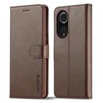 For Honor 50 Pro / nova 9 Pro LC.IMEEKE Calf Texture Leather Phone Case(Coffee)