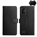 For UMIDIGI BISON Pro Genuine Leather Fingerprint-proof Flip Phone Case(Black)