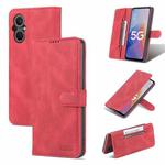 For OPPO A96 5G / Reno7 Z 5G AZNS Dream II Skin Feel Horizontal Flip Leather Case(Red)