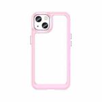 Colorful Series Acrylic + TPU Phone Case For iPhone 13(Pink)