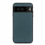 For Google Pixel 7 Accurate Hole Lambskin Texture Genuine Leather Phone Case(Green)