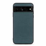 For Google Pixel 7 Pro Accurate Hole Lambskin Texture Genuine Leather Phone Case(Green)