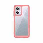 For Xiaomi Poco M4 5G Colorful Series Acrylic + TPU Phone Case(Red)