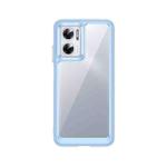 For Xiaomi Poco M4 5G Colorful Series Acrylic + TPU Phone Case(Blue)