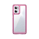 For Xiaomi Poco M4 5G Colorful Series Acrylic + TPU Phone Case(Transparent Pink)