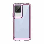 For Xiaomi Redmi K50 Pro Colorful Series Acrylic + TPU Phone Case(Transparent Pink)