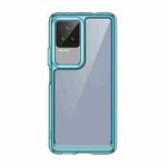 For Xiaomi Redmi K50 Pro Colorful Series Acrylic + TPU Phone Case(Transparent Blue)