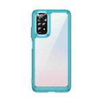 For Xiaomi Redmi Note 11S 4G Colorful Series Acrylic + TPU Phone Case(Transparent Blue)