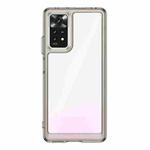 For Xiaomi Redmi Note 11 Pro 4G Colorful Series Acrylic + TPU Phone Case(Transparent Black)