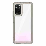 For Xiaomi Redmi Note 11 Pro+ 5G India Colorful Series Acrylic + TPU Phone Case(Transparent Black)