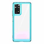 For Xiaomi Redmi Note 11 Pro+ 5G India Colorful Series Acrylic + TPU Phone Case(Transparent Blue)