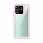 For Xiaomi Redmi 10 India Colorful Series Acrylic + TPU Phone Case(Pink)