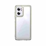 For Xiaomi Redmi Note 11E Colorful Series Acrylic + TPU Phone Case(Transparent)