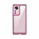 For Xiaomi 12 Pro / 12S Pro Colorful Series Acrylic + TPU Phone Case(Transparent Pink)