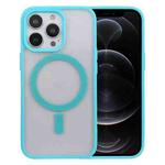 For iPhone 12 Pro Acrylic + TPU Masafe Magnetic Phone Case(Sky Blue)