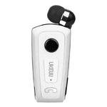 UKELILI UK-E20 DSP Noise Reduction Lavalier Pull Cable Bluetooth Earphone with Vibration(White)