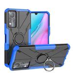 For Infinix Note 11 Armor Bear Shockproof PC + TPU Phone Case(Blue)