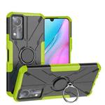 For Infinix Note 11 Armor Bear Shockproof PC + TPU Phone Case(Green)