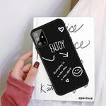 For Galaxy S20+ Enjoy Love Pattern Frosted TPU Protective Case(Black)