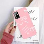 For Galaxy S20 Enjoy Love Pattern Frosted TPU Protective Case(Pink)