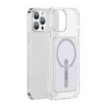 For iPhone 13 Pro Max Baseus TPU Magnetic Shockproof Phone Protective Case with Holder (Transparent)