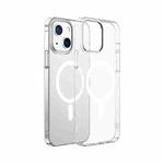 Baseus Crystal Transparent Magnetic Phone Case with Tempered Glass Film For iPhone 13(Transparent)