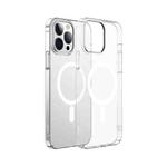 Baseus Crystal Transparent Magnetic Phone Case with Tempered Glass Film For iPhone 13 Pro(Transparent)