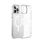 Baseus Crystal Transparent Magnetic Phone Case with Tempered Glass Film For iPhone 13 Pro Max(Transparent)