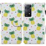 For Xiaomi Redmi Note 11 Pro 4G / 5G Painted Pattern Horizontal Flip Leather Phone Case(Pineapple)