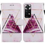 For Xiaomi Redmi Note 11 Global Painted Pattern Horizontal Flip Leather Phone Case(Marble)