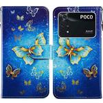 For Xiaomi Poco M4 Pro Painted Pattern Horizontal Flip Leather Phone Case(Butterfly)
