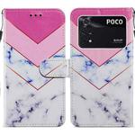 For Xiaomi Poco M4 Pro Painted Pattern Horizontal Flip Leather Phone Case(Smoke Marble)