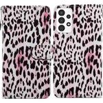 For Samsung Galaxy A13 4G Painted Pattern Horizontal Flip Leather Phone Case(Leopard)