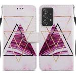 For Samsung Galaxy A23 Painted Pattern Horizontal Flip Leather Phone Case(Marble)