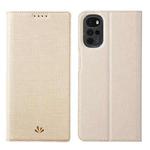 For Motorola Moto G22 ViLi DMX Series Shockproof Magnetic Flip Leather Phone Case(Gold)