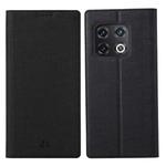 For OnePlus 10 Pro ViLi DMX Series Shockproof Magnetic Flip Leather Phone Case(Black)