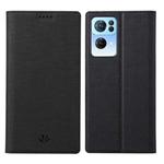 For OPPO Reno7 5G / Find X5 Lite ViLi DMX Series Shockproof Magnetic Flip Leather Phone Case(Black)
