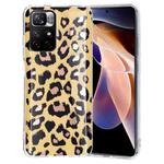 For Xiaomi Redmi Note 11 4G Electroplating Pattern TPU Phone Case(Leopard)