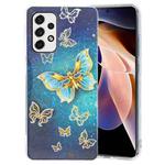 For Samsung Galaxy A13 4G Electroplating Pattern TPU Phone Case(Butterflies)