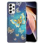 For Samsung Galaxy A33 5G Electroplating Pattern TPU Phone Case(Butterflies)