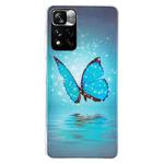 For Xiaomi Redmi Note 11 Pro 4G / 5G Luminous TPU Protective Phone Case(Butterfly)