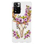 For Xiaomi Redmi Note 11 Pro 4G / 5G Luminous TPU Protective Phone Case(Flower Deer)