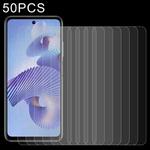 50 PCS 0.26mm 9H 2.5D Tempered Glass Film For ZTE Blade V40 Pro