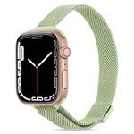 Milanese Small Waist Watch Band For Apple Watch Series 8&7 41mm / SE 2&6&SE&5&4 40mm / 3&2&1 38mm(Mint Green)