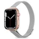 Milanese Small Waist Watch Band For Apple Watch Series 8&7 41mm / SE 2&6&SE&5&4 40mm / 3&2&1 38mm(Silver)