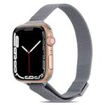 Milanese Small Waist Watch Band For Apple Watch Series 8&7 41mm / SE 2&6&SE&5&4 40mm / 3&2&1 38mm(Space Grey)